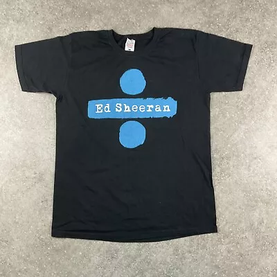 Ed Sheeran Divide 2018 Black Tour Tshirt Size M Pit To Pit 20” • £12