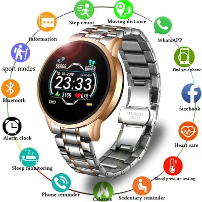 $59.99 • Buy LIGE Sport Smart Watch Heart Rate Blood Pressure Waterproof For Android IOS AU