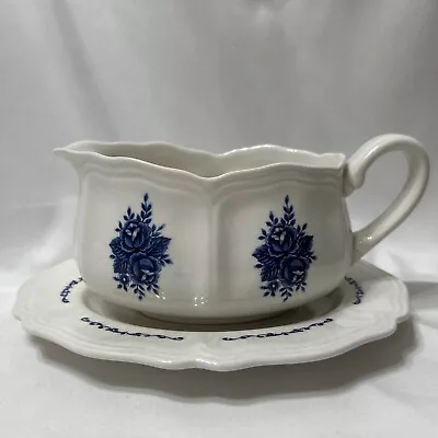 Mayhill Federalist Ironstone Blue & White Gravy Boat Made In Japan • $13.99