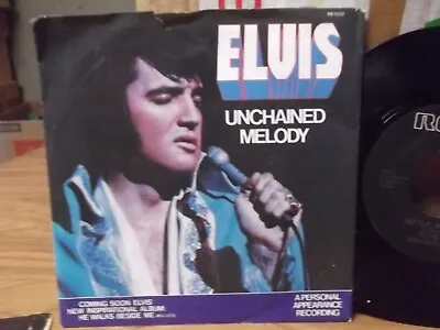 B7*pic Sleeve **elvis Softly As I Leave You/unchained Melo Rca Records • $15