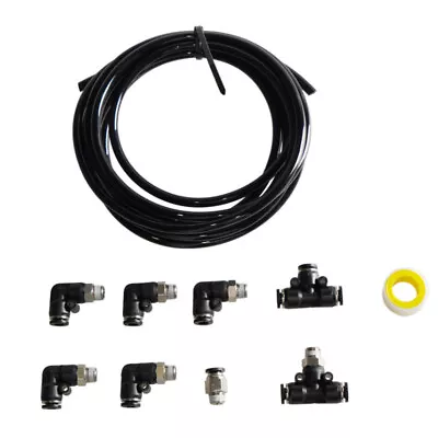 Black For Turbo Vehicles PUSH LOCK Vacuum Fitting Kit Turbo Wastegate & Solenoid • $11.69