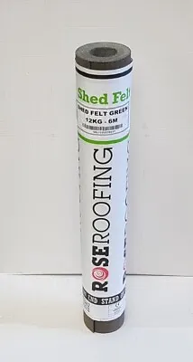 Roofing Shed Roofing Felt Green 6 Meters 12 KG • £27.50
