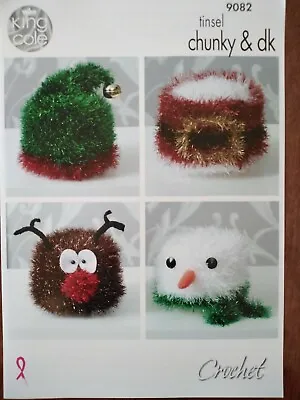  CHRISTMAS TOILET ROLL COVERS - KING COLE Crochet -Great Gift Pattern No9082 (G) • $7.50