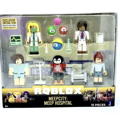 ROBLOX MeepCity: MEEP HOSPITAL 15 Piece Playset W/Exclusive Virtual Item  • $21.84