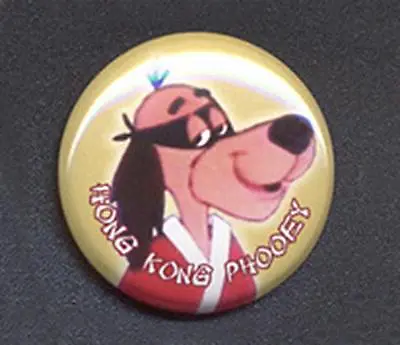HONG KONG PHOOEY Badge Button Pin -  25mm And 56mm Size! • £0.99