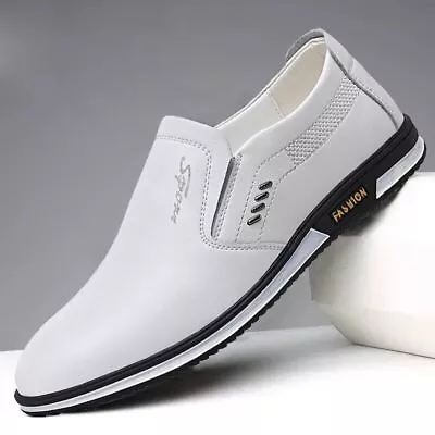 Men's Fashion Casual Formal Shoes Loafers Slip On Flats Driving Male Footwear UK • £22.31