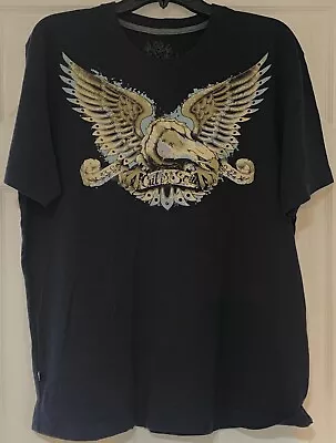 Marc Ecko Cut Sew Tee Shirt Eagle Tattoo Art Y2K 2000s Skate Ed Hardy Style • $14.99