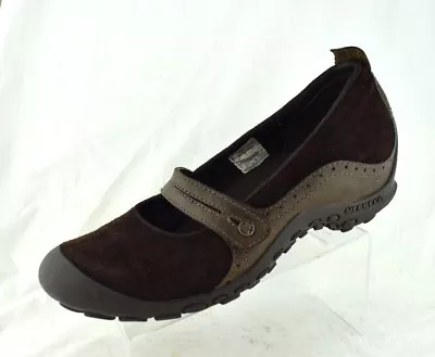 Merrell Plaza Bandeau Brown Suede Mary Jane Sport Shoes Womens US  • $29.94