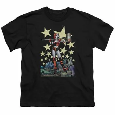 Harley Quinn Hammer Time Kids Youth T Shirt Licensed Joker DC Comics Tee Black • $17.49