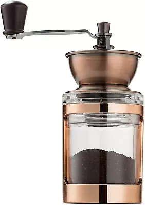 Manual Coffee Grinder With Adjustable Settings| Sleek Hand Coffee Bean Burr Mill • $51.06