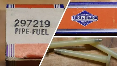 ONE (1) Vintage Briggs & Stratton OEM Fuel Pipe - Part No. 297219 - NOS • $7.50