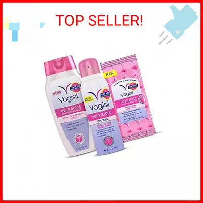 $16.75 • Buy Vagisil Odor Block Multipack For Women, Daily Intimate Wash, 20 Feminine Wipes