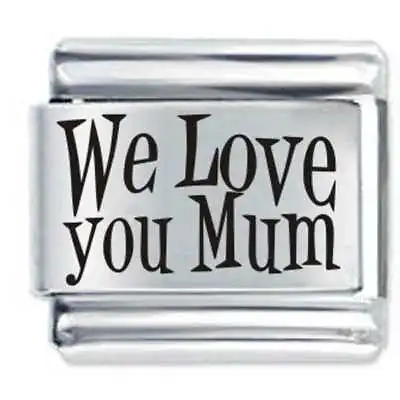 WE LOVE YOU MUM * Daisy Charm Compatible With Italian Modular Charm Bracelets • £4.45