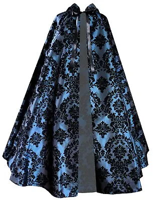 Patterned Gothic Steampunk Victorian Medieval Renaissance Pirate Cape Cloak • $69