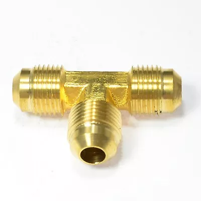 Tee T Male 3/8 Flare Sae 45 Degree Fitting 3 Way Hvac Lng Natural Gas Propane Rv • $8.94