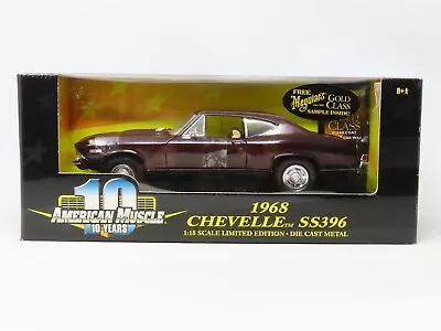 1:18 Scale Ertl American Muscle #36382 Diecast Car Burgundy 1968 Chevelle SS396 • $69.95