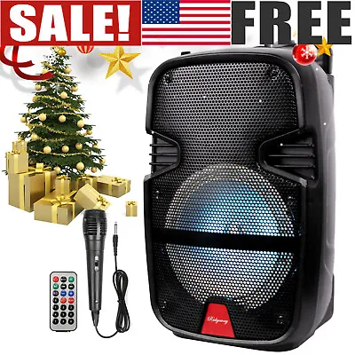 Portable Audio Bluetooth Speaker Woofer Rechargeable Speaker W/ Mic USB/FM Radio • $42.99