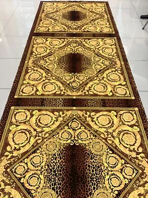£295.67 • Buy 55”55” Atelier Versace Upholstery Animal Print Velvet Panel Home Goods Furniture