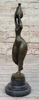 Hand Made Abstract Mid-century Modern Woman Female Bronze Sculpture Artwork • $259