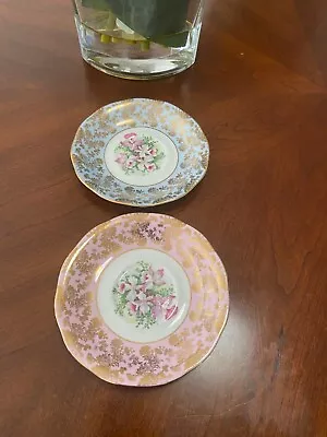 Immaculate Queen Anne Fine Bone China England Tea Cup Saucers/Small Side Plates! • $25