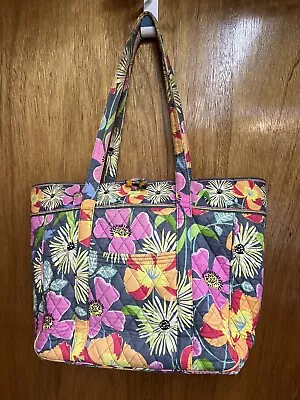 Vera Bradley Jazzy Blooms Large Floral Padded Tote Laptop Bag • $19.99