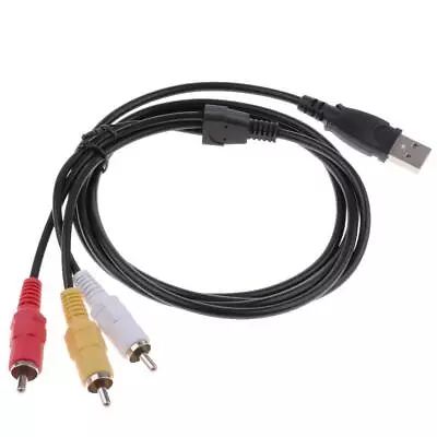 3 RCA Male To USB Composite Adapter Audio Video DVR Cable • $7.71