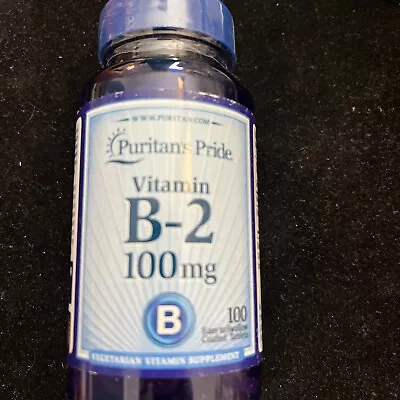 Puritan's Pride Vitamin B-2 (Riboflavin) 100 Mg - 100 Tablets • $11.99