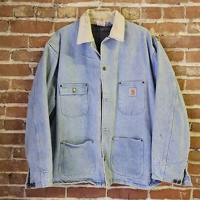 Vintage Carhartt Chore Denim Jacket Scb108 Year Made 1993. Size XL • $110