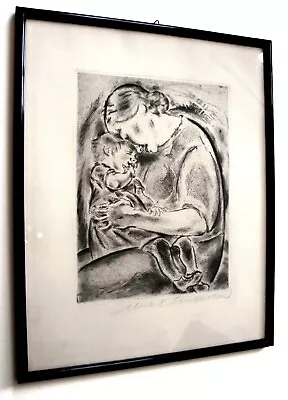 £344.10 • Buy Michel Fingers. Mother With Child. Sign. Etching, 1920.