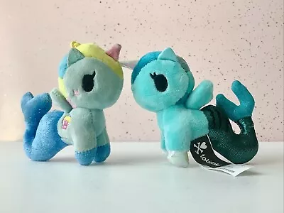 Tokidoki Mermaid Pegasus Unicorn Unicorno Keychain Plush Lot Of 2 Cute Gift • $12