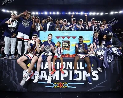 8X10 Poster 2024 UConn Huskies Men's Basketball NATIONAL CHAMPIONS Team Photo • $9.99