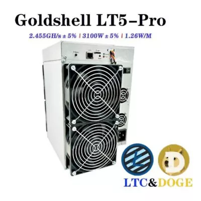 Goldshell LT5 Pro 2.455GH/S 3100W Miner Scrypt For LTC With PSU-IN HAND TO SHIP • $12900