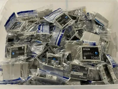 Cyan Genuine Epson 48 Ink Cartridge Lot Of 100 In BAG • $649.99