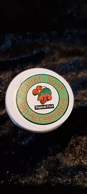 £5 • Buy 2x Carrot Sun Cream Sunbed Tanning Accelerator (20ml Shot Pots) - Tropical