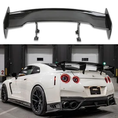 47   Rear Trunk Spoiler Wing Racing GT Style Wing Glossy Black For Nissan GT-R • $199.11
