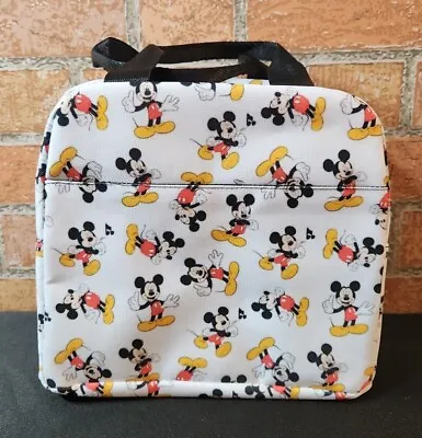 Disney Inspaired Mickey Mouse  Insulated Lunch Bag 8 X 7  X 5  White New  • $15