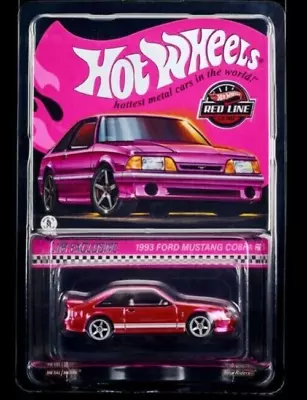 Hot Wheels RLC Exclusive Pink Edition 1993 Ford Mustang Cobra R Pink Shipped • $49.85