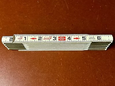 Vintage 72  Lufkin No. 066F Red End Wooden Folding Ruler Extension Rule • $8.99