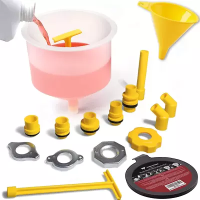 No Spill Coolant Funnel Kit Free Radiator Coolant Filling Funnel Proof Radiator  • £26.99