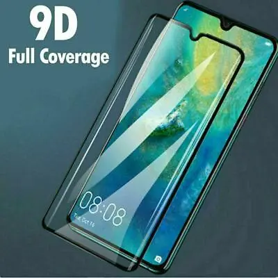 £3.50 • Buy For Huawei P20 P30 Pro Lite Genuine Full Cover Tempered Glass Screen Protector