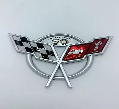 Reproduction Rear Truck Lid 50TH Anniversary Emblem For 2003 Corvette C5 • $47