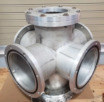 $299 • Buy 6-Way Aluminum Cross Vacuum Chamber With 2x CF275 Port