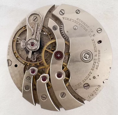 Antique 41mm Bailey Banks & Biddle By Meylan 18 Jewel Pocket Watch Movement • $345