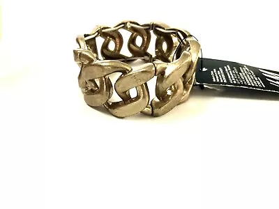 H&M Gold Tone Stretch Bracelet Chain Link Style Fashion Jewelry • $13.99