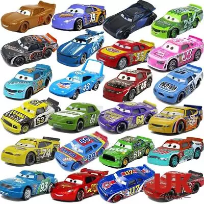Disney Pixar Cars 1:55 Diecast Toy Car Racers No.4-No.123 Kids Gift Collect • £7.39