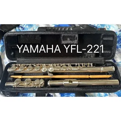 YAMAHA YFL-221 Flute Nickel Silver Plated With Case From Japan USED F/S • $504.44