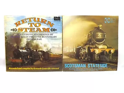 Steam Railway Vinyl Records Pair Flying Scotsman & Return To Steam • £10