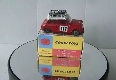 Corgi 339 Mini Cooper S 1967 Monte Carlo Winner Vintage Restored • $46.73