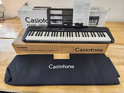 Casio CT-S190 61-key Portable Electronic Keyboard Piano Bundle Casiotone • $93.99