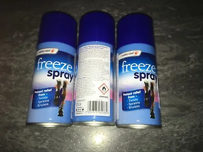 £4.75 • Buy 3 X 150ml Freeze Spray Sport Injuries Twists Sprains Pain Relief